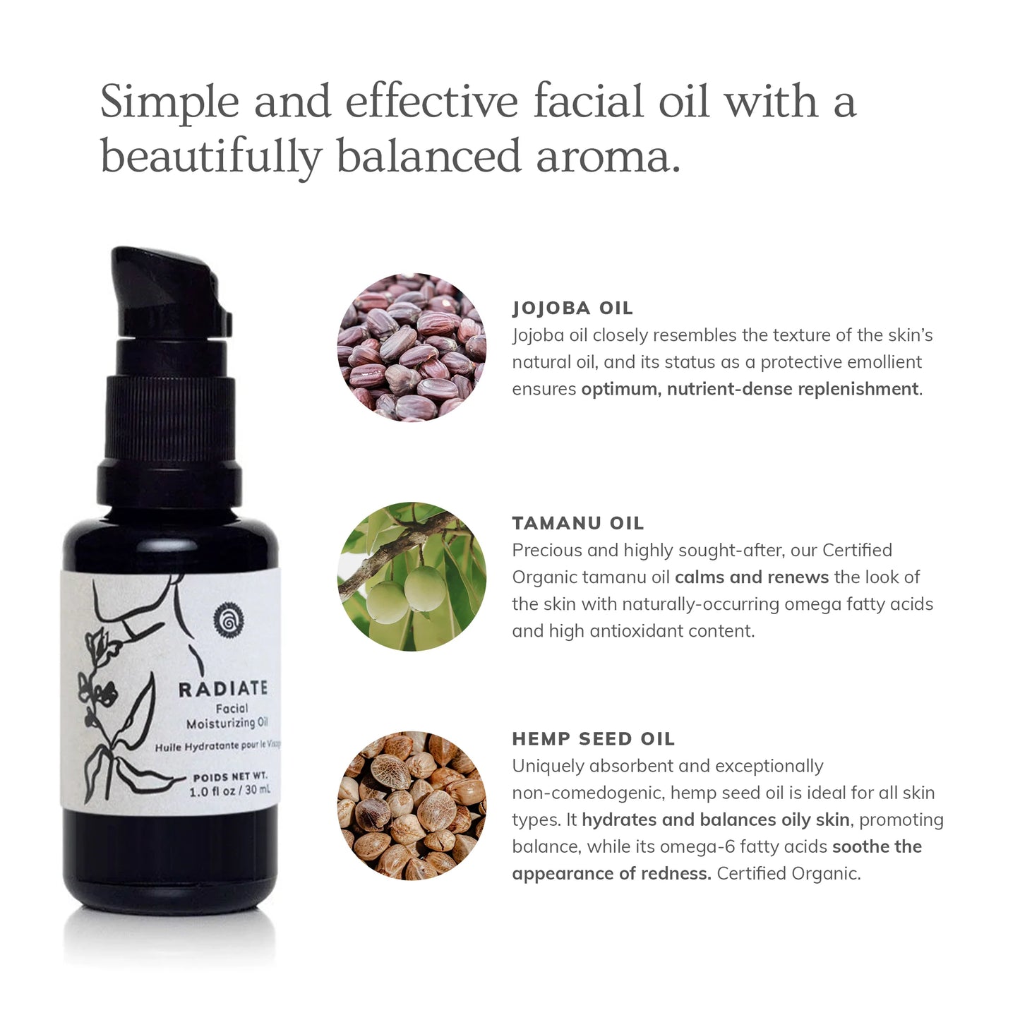 Radiate - Moisturizing Facial Oil (30ml)