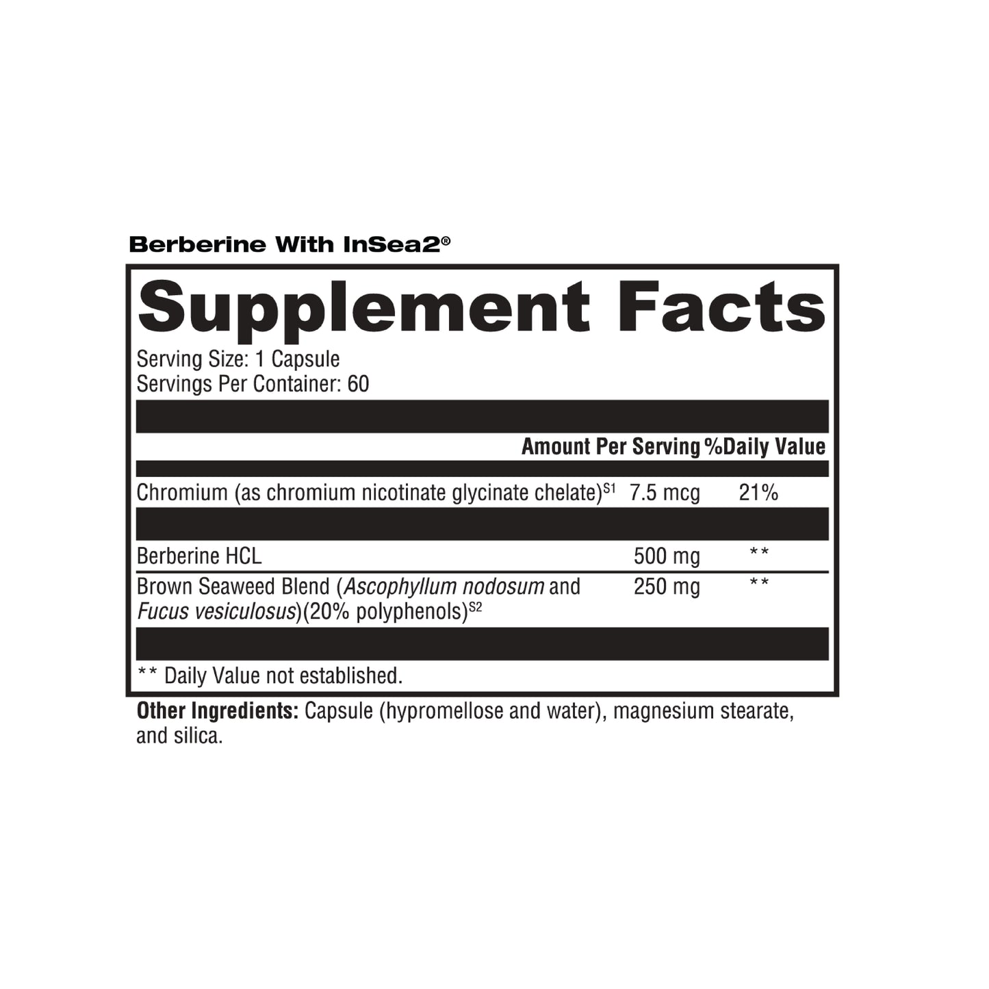 Berberine with InSea2 60c