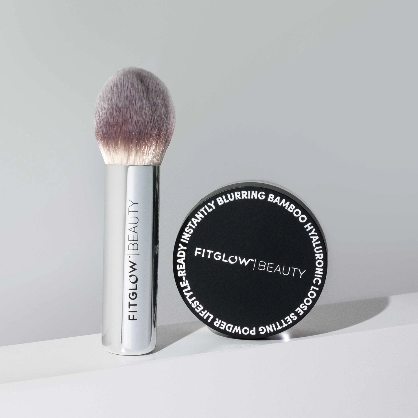 Bamboo Hyaluronic Loose Setting Powder + Brush Duo