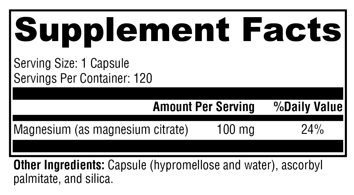 Magnesium Citrate 120c