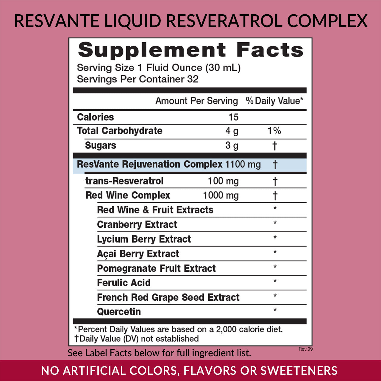 RESVANTE Liquid Resveratrol Antioxidant Complex