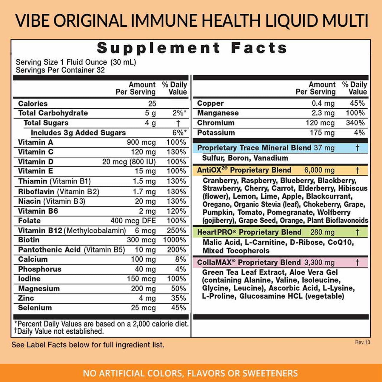 VIBE ORIGINAL Immune Health Liquid Multi