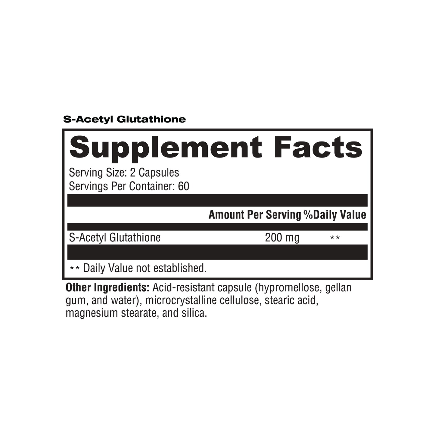 S-Acetyl Glutathione 60c